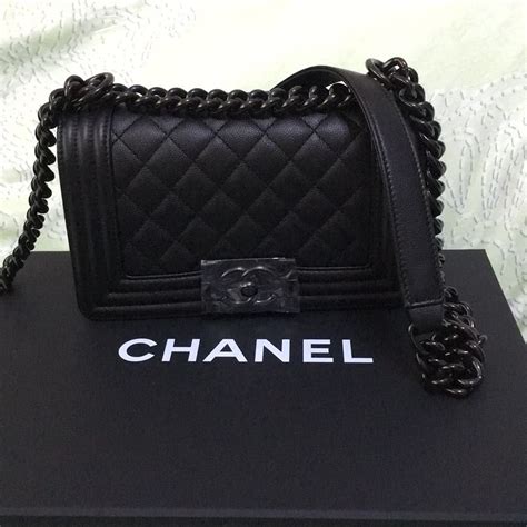 chanel so black boy small|chanel boy small bag.